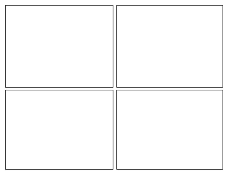 Пустая страница комикса