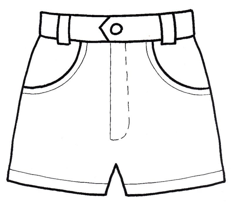Трафарет шорты