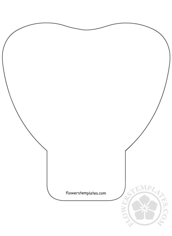 Лепесток трафарет