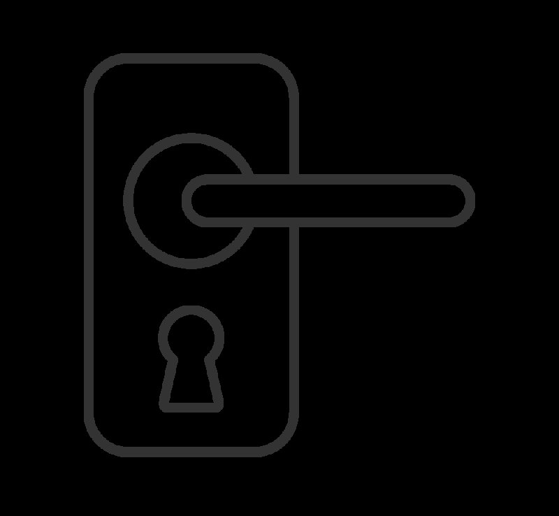 Замок дверной без фона