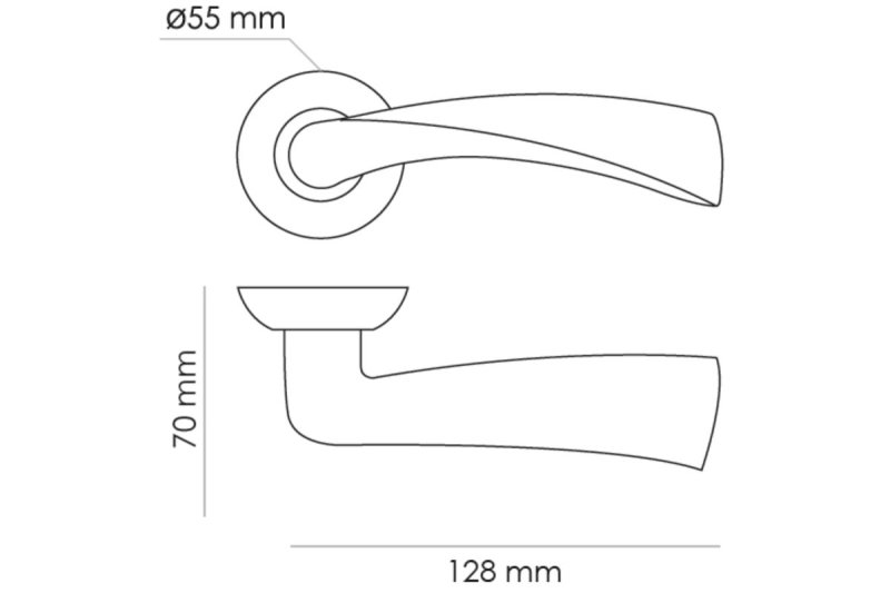 Ручки дверные RUCETTI Rap 1