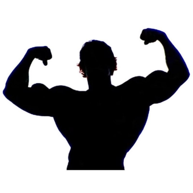 Силуэт силача