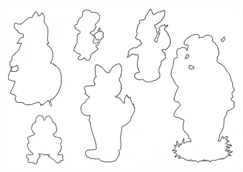 Фигурки для театра теней