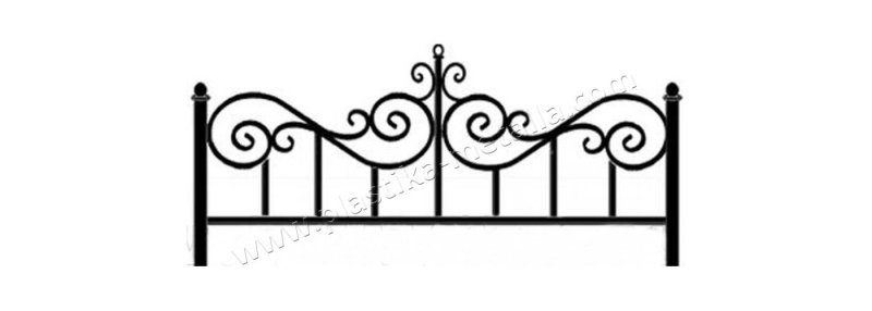 Художественная ковка ограды на могилу