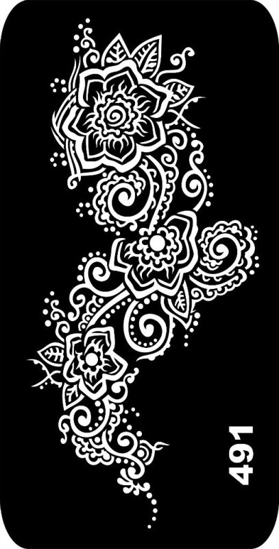 Трафареты для рисования хной