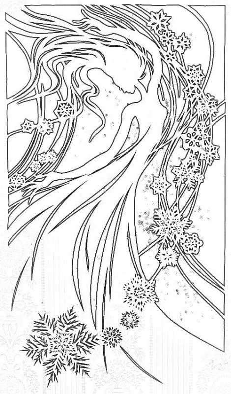 Зимняя девушка вытананка