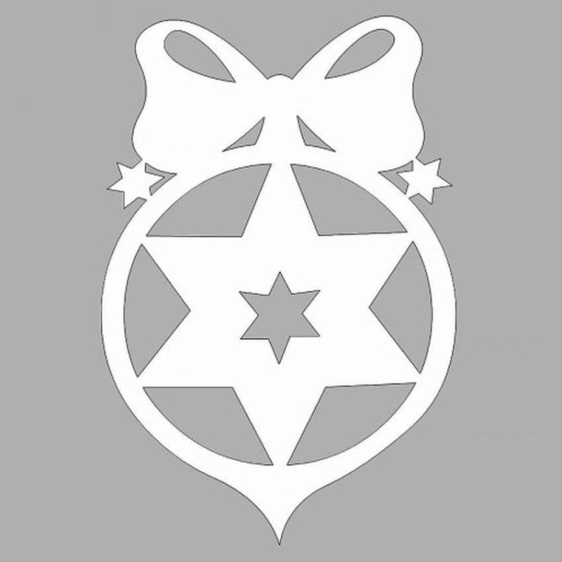 Вытынанки новогодние игрушки