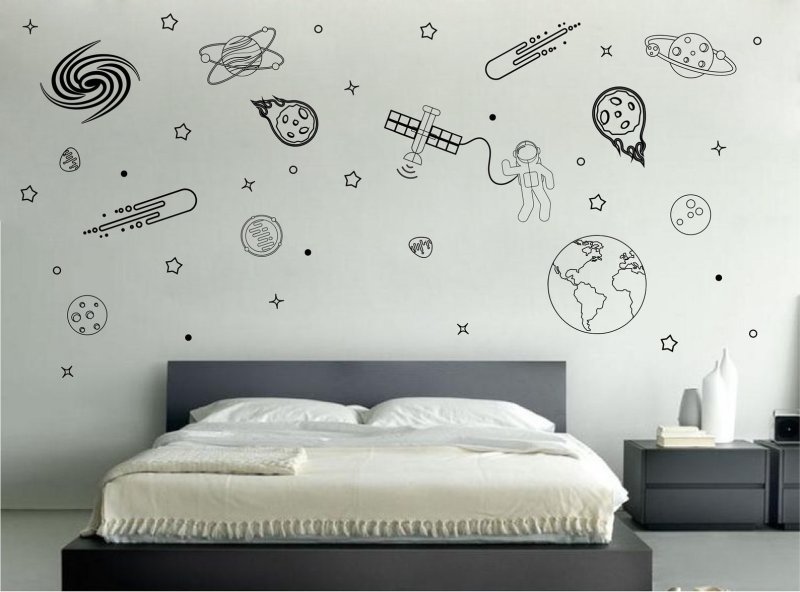 Космос на стену легко