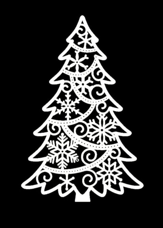 Трафарет "елка"