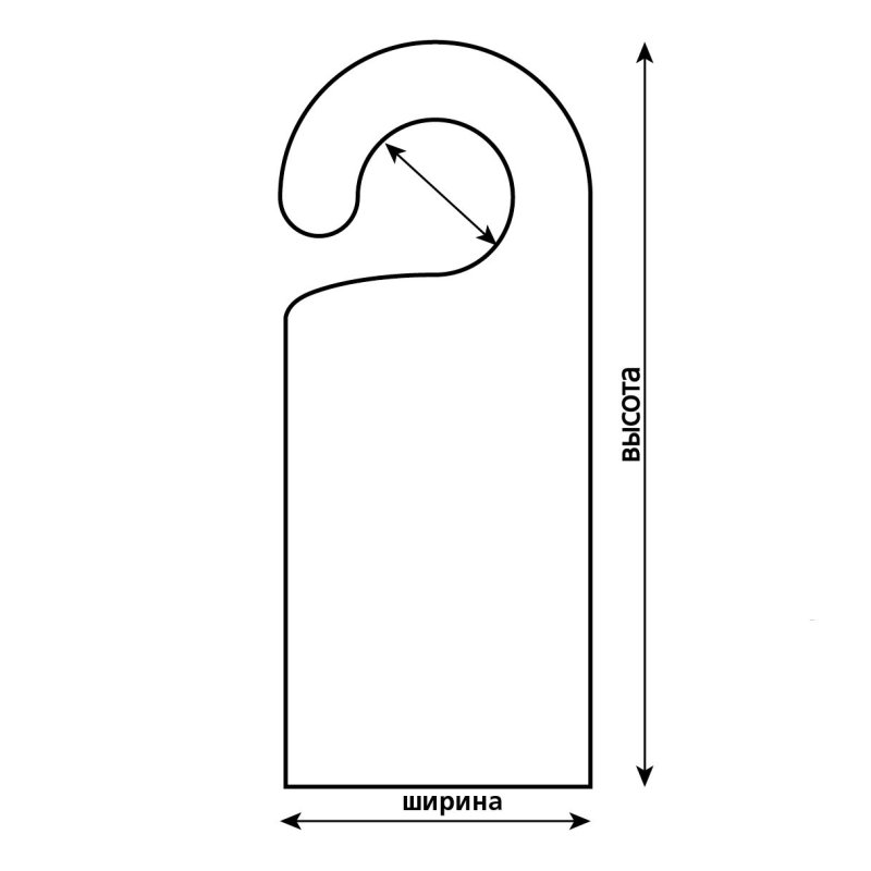 Таблички на дверные ручки