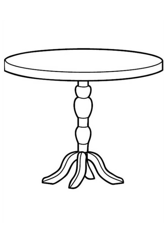 Стол раскраска для детей