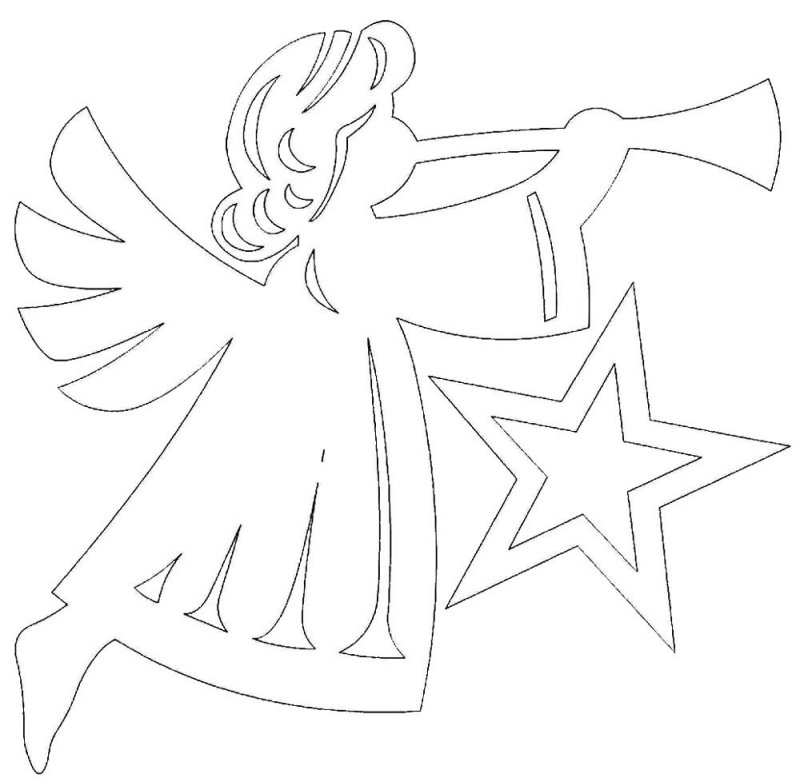 Новогодние трафареты для вырезани