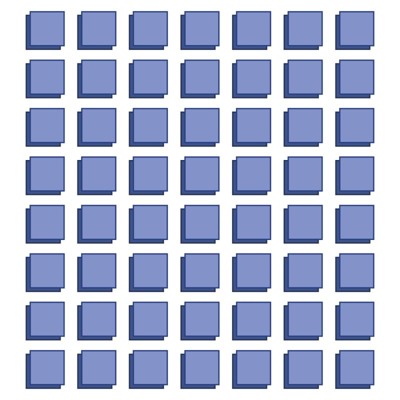 Трафарет квадратики