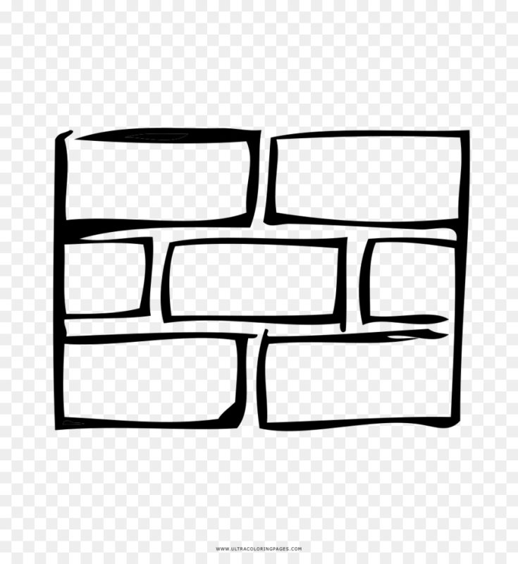 Кирпич раскраска