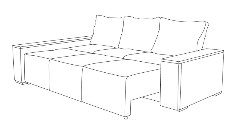 Раскраска диван