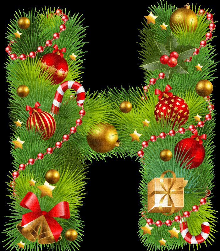 Новогодние буквы