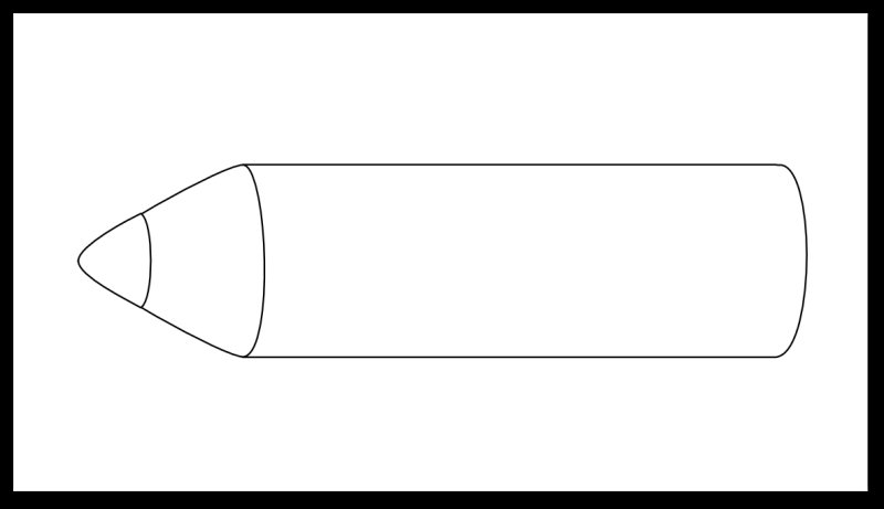 Карандаш трафарет для вырезания