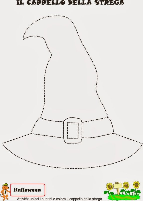 Шляпа для ведьмочки выкройка