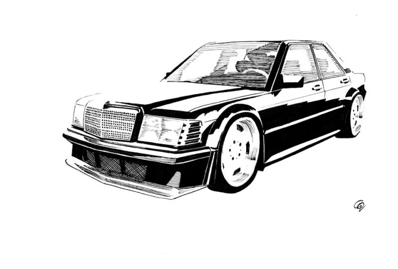 Mercedes Benz w201 чертёж