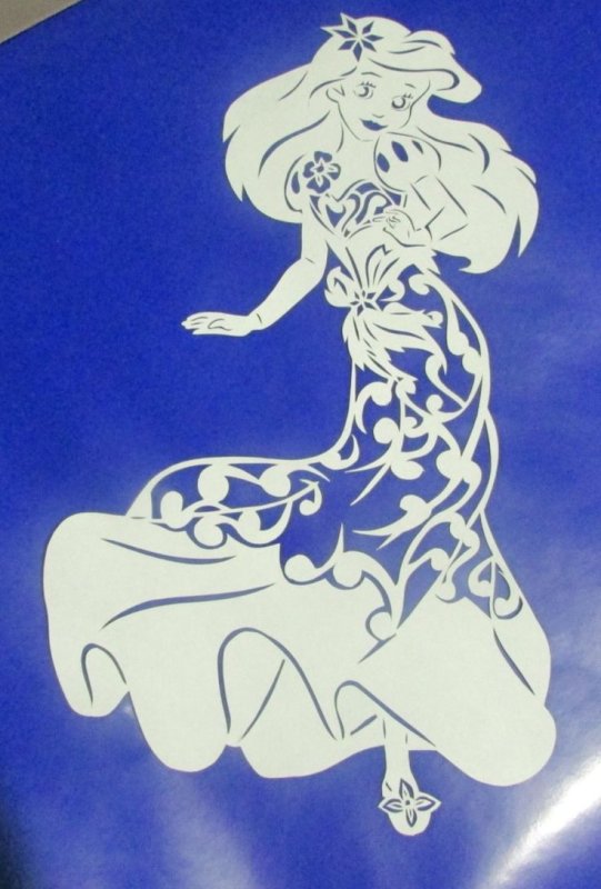 Вытынанки принцессы на окна