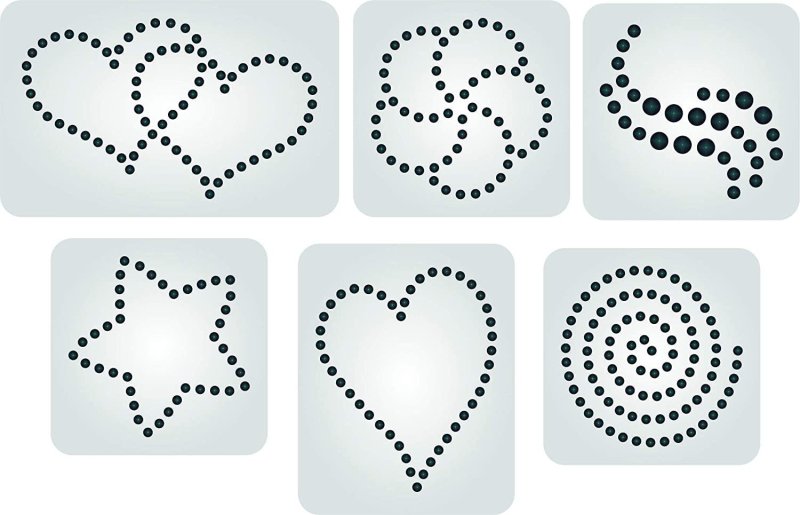 Трафареты для страз