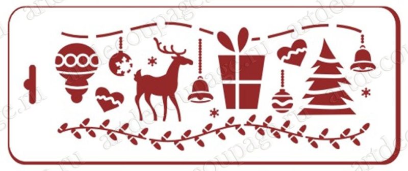 Новогодний бордюр