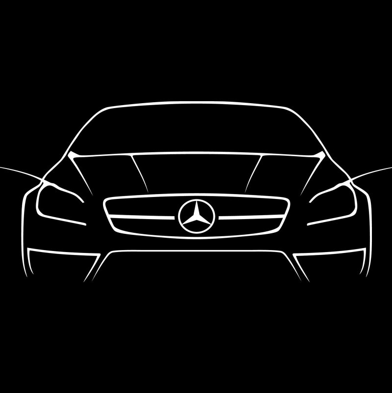 Mercedes CLS 63 AMG силуэт