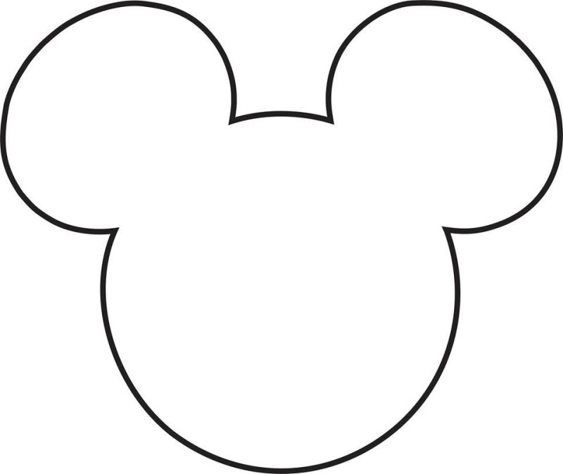 Трафарет Микки Мауса