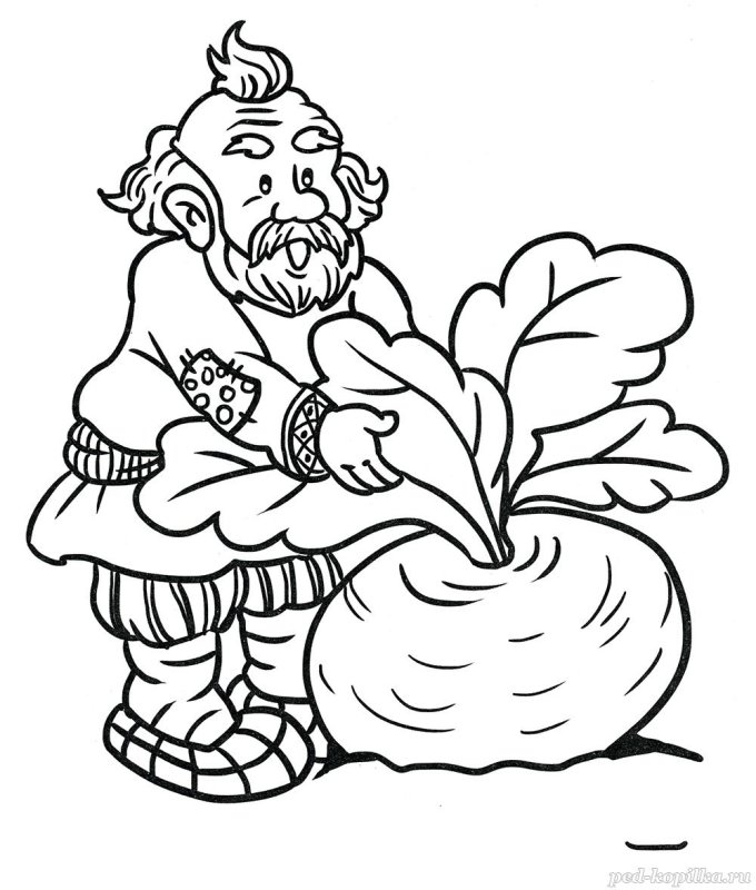 Гусляр Садко раскраска