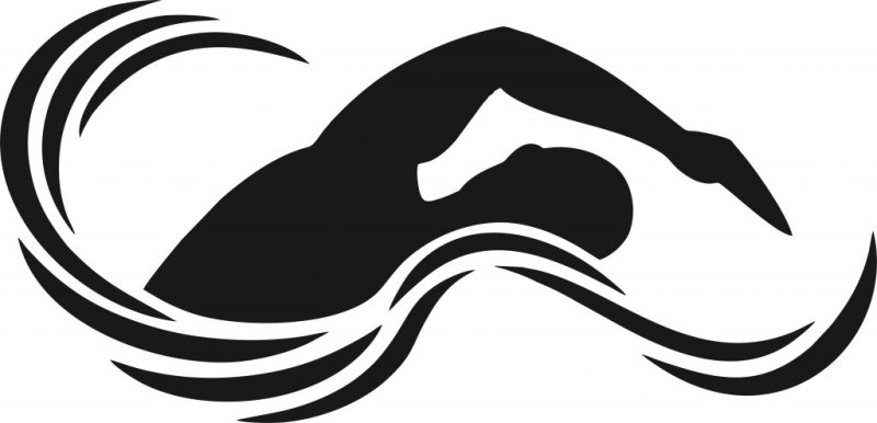 Пловец силуэт