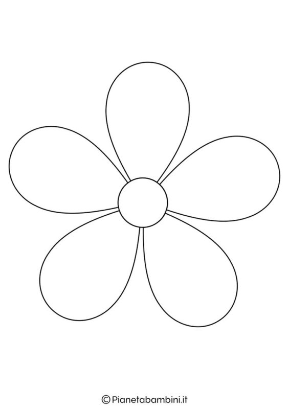 Контуры цветов для рисования