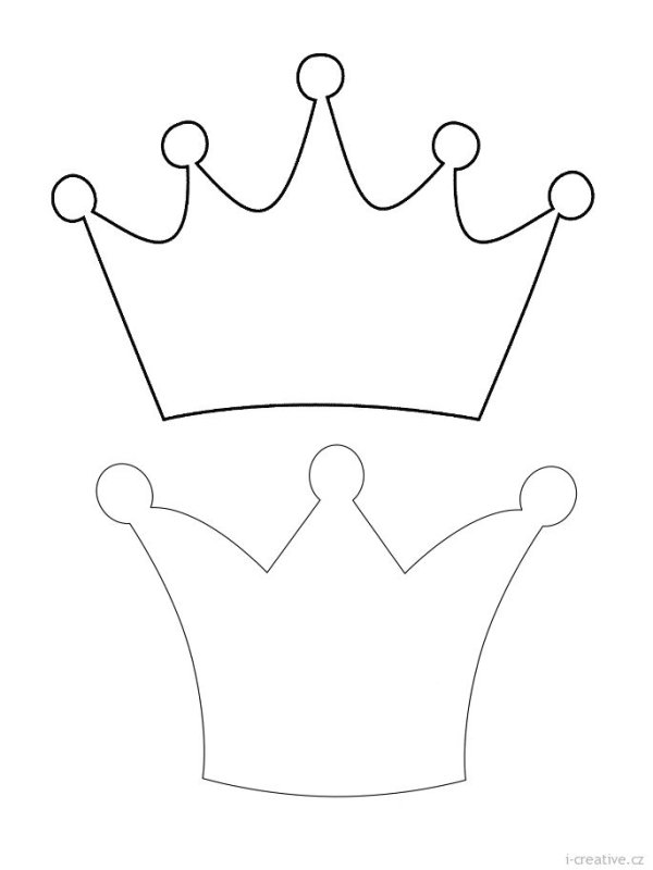 Корона трафарет