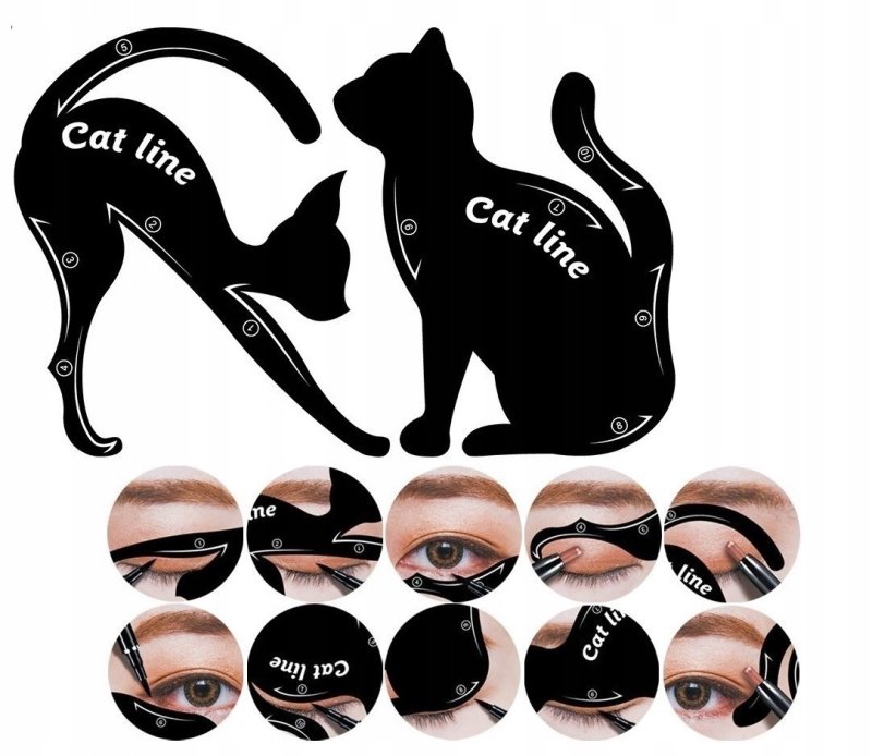 Cat line трафарет для макияжа