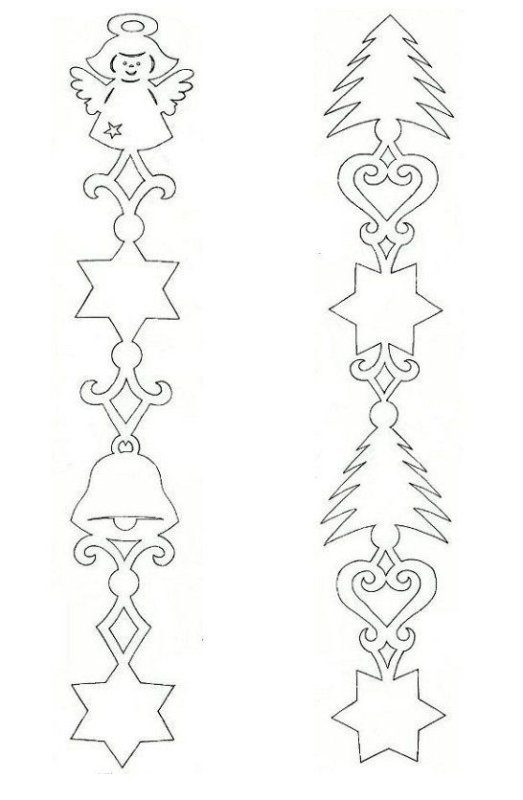 Узоры для вырезания на новый год