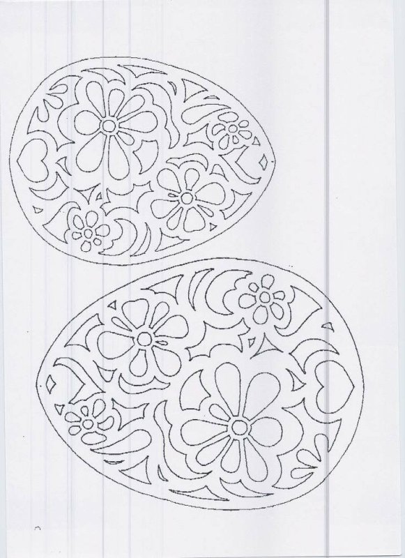 Вытынанка пасхальное яйцо