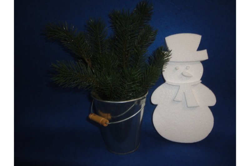 Заготовки для декорирования из пенопласта снеговика