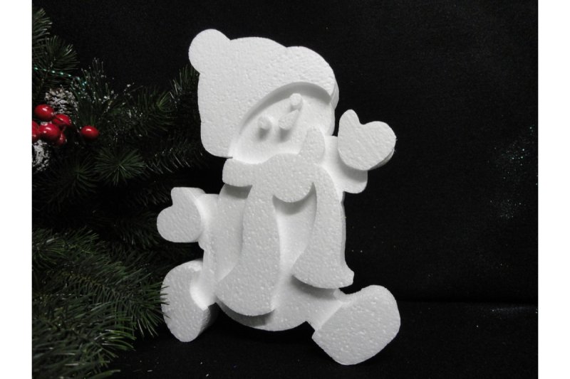 Елочная игрушка из пеноплекса