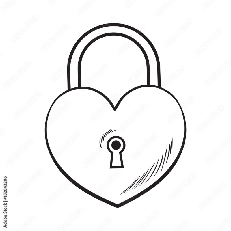 Замок навесной раскраска