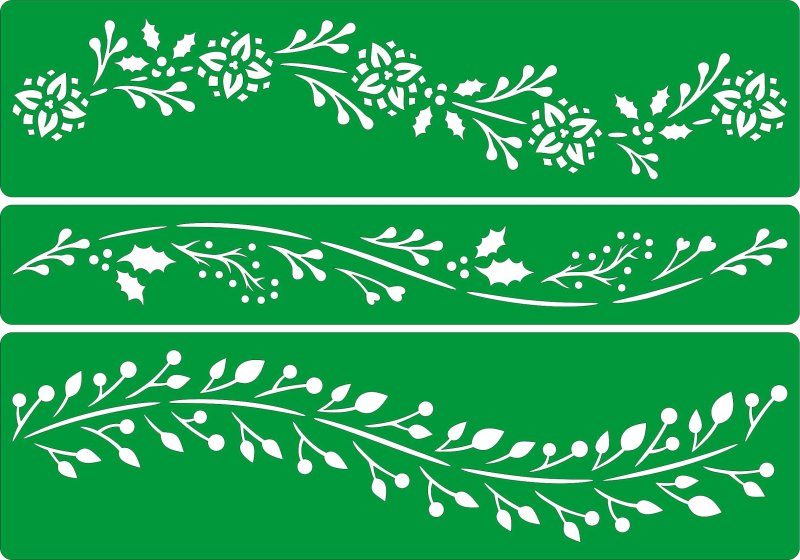 Новогодний бордюр