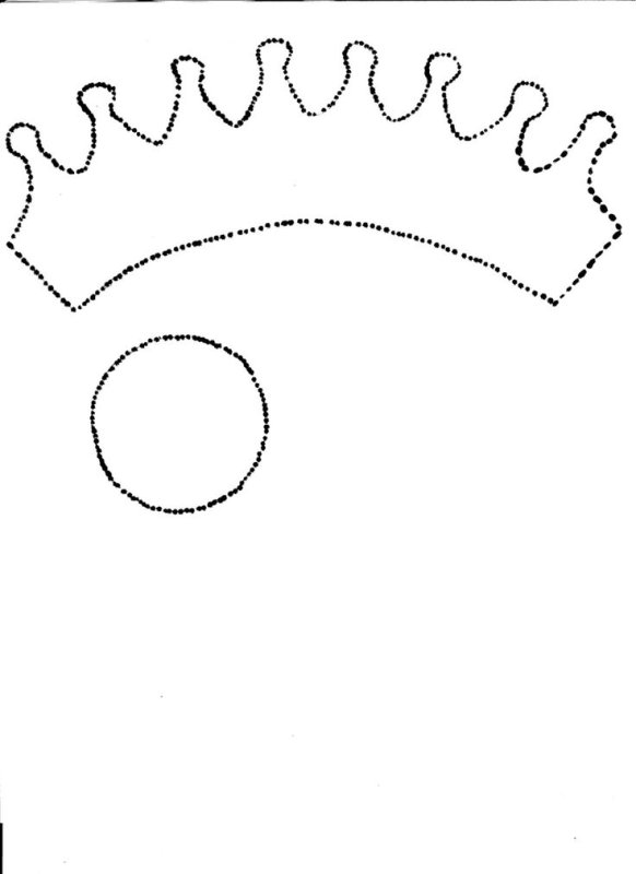 Лекал короны для ребенка