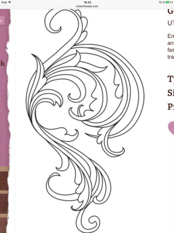 Узоры для джутовой филиграни