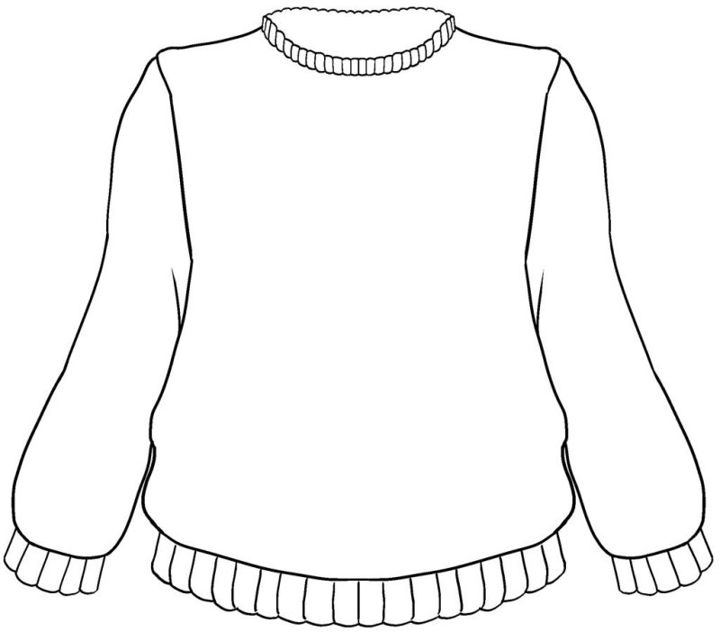 Раскраска кофта