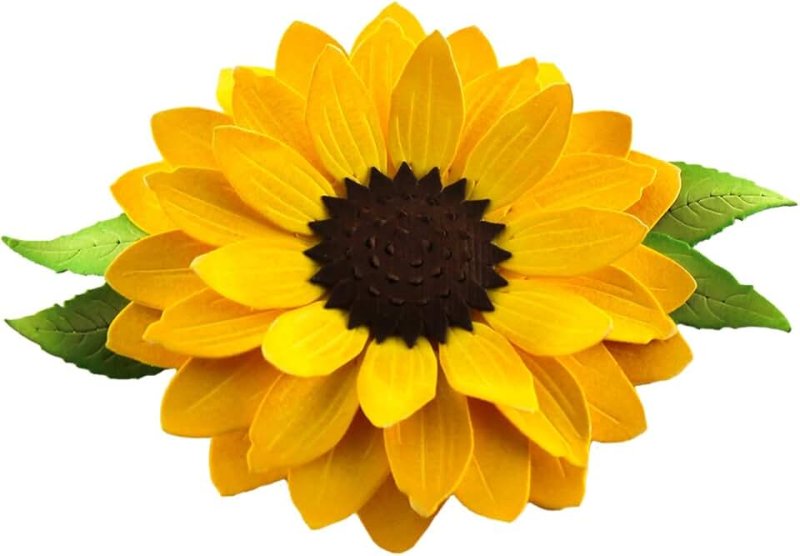 Подсолнух из бумаги