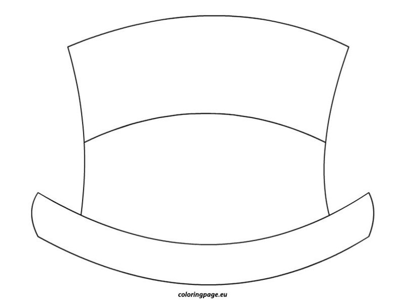 Шляпа трафарет для вырезания