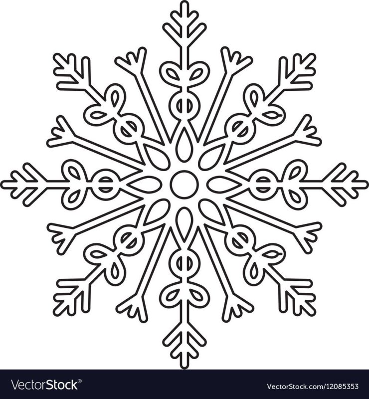 Выжигаем снежинку