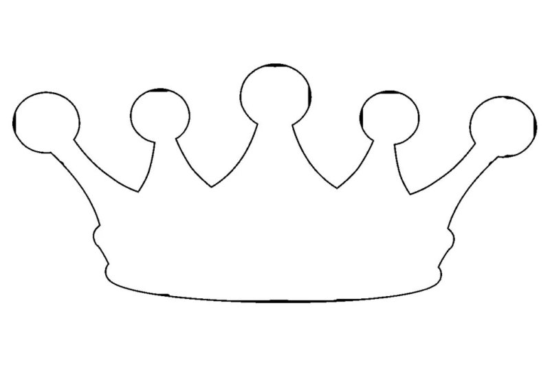 Корона шаблон для вырезания