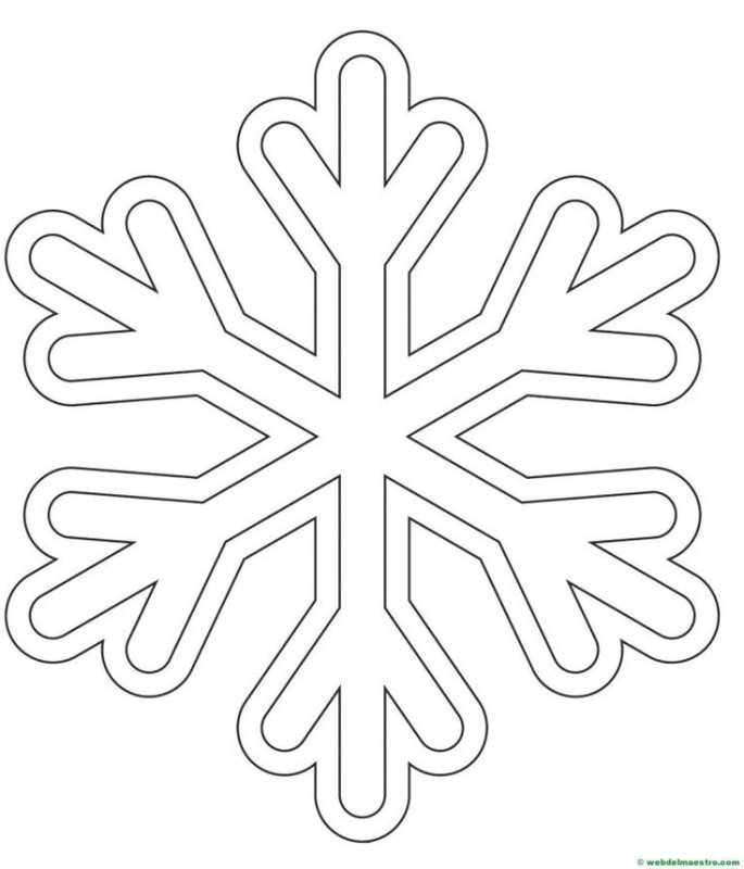 Снежинки для раскрашивания детям