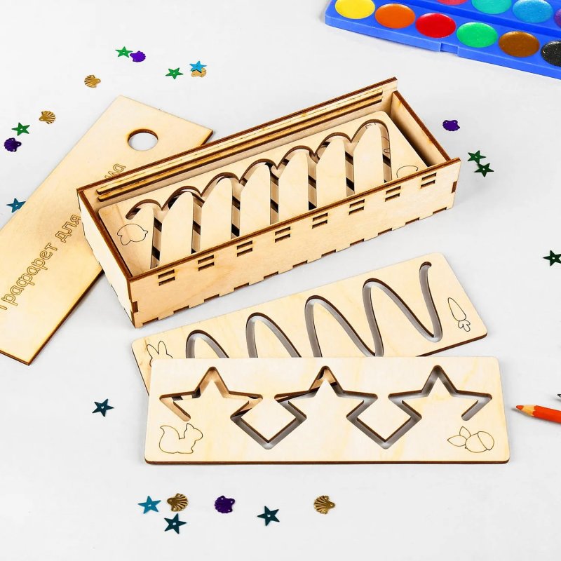 Деревянные трафареты для детей