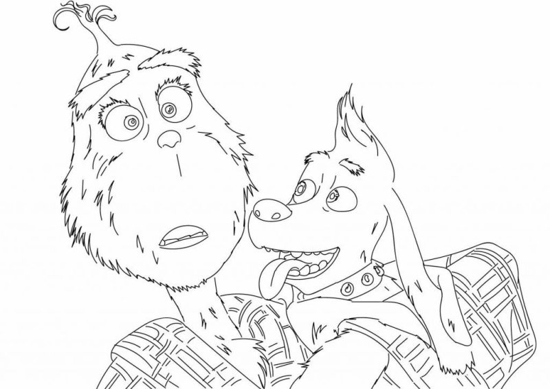 Мистер Гринч раскраска