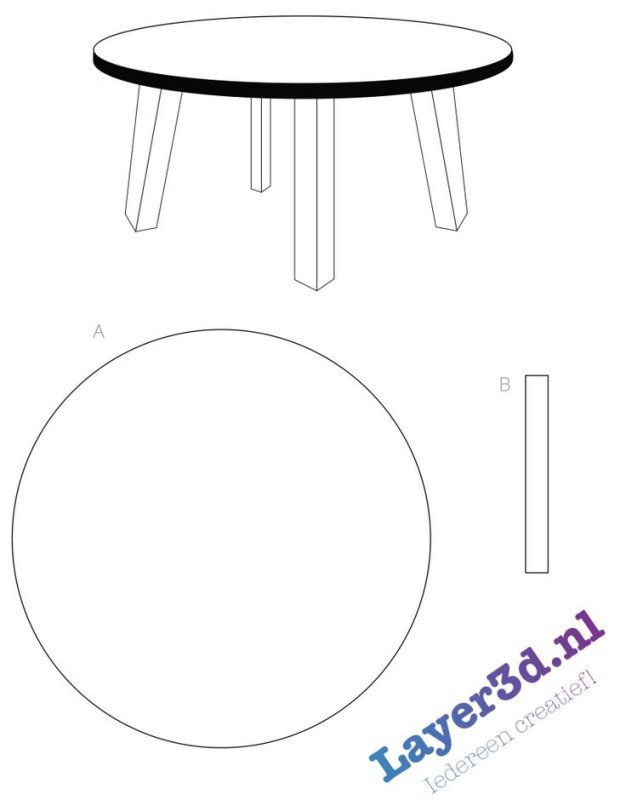 Макет стола